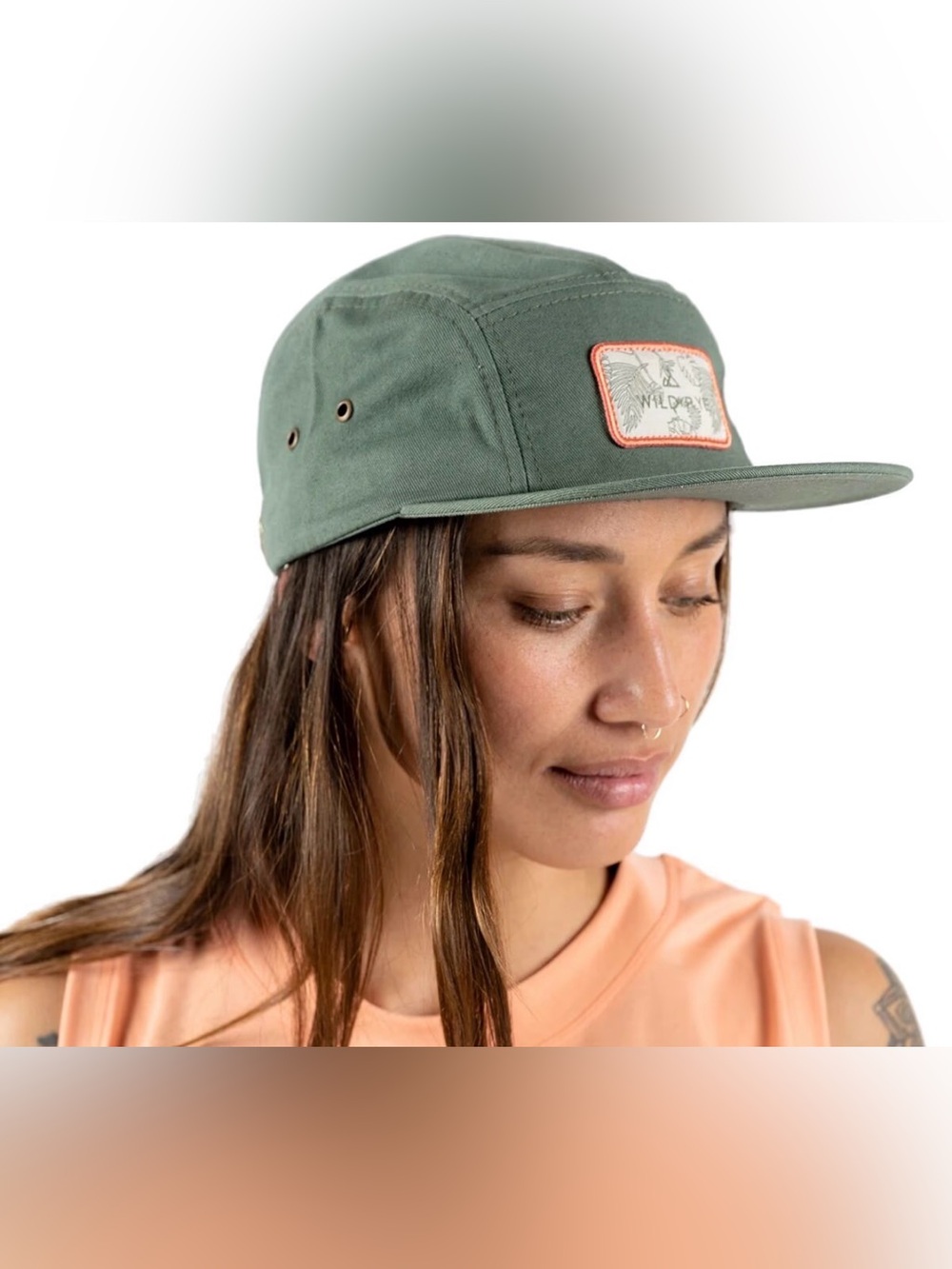 Wild Rye Edith Brim Hat, Olive Green, OS